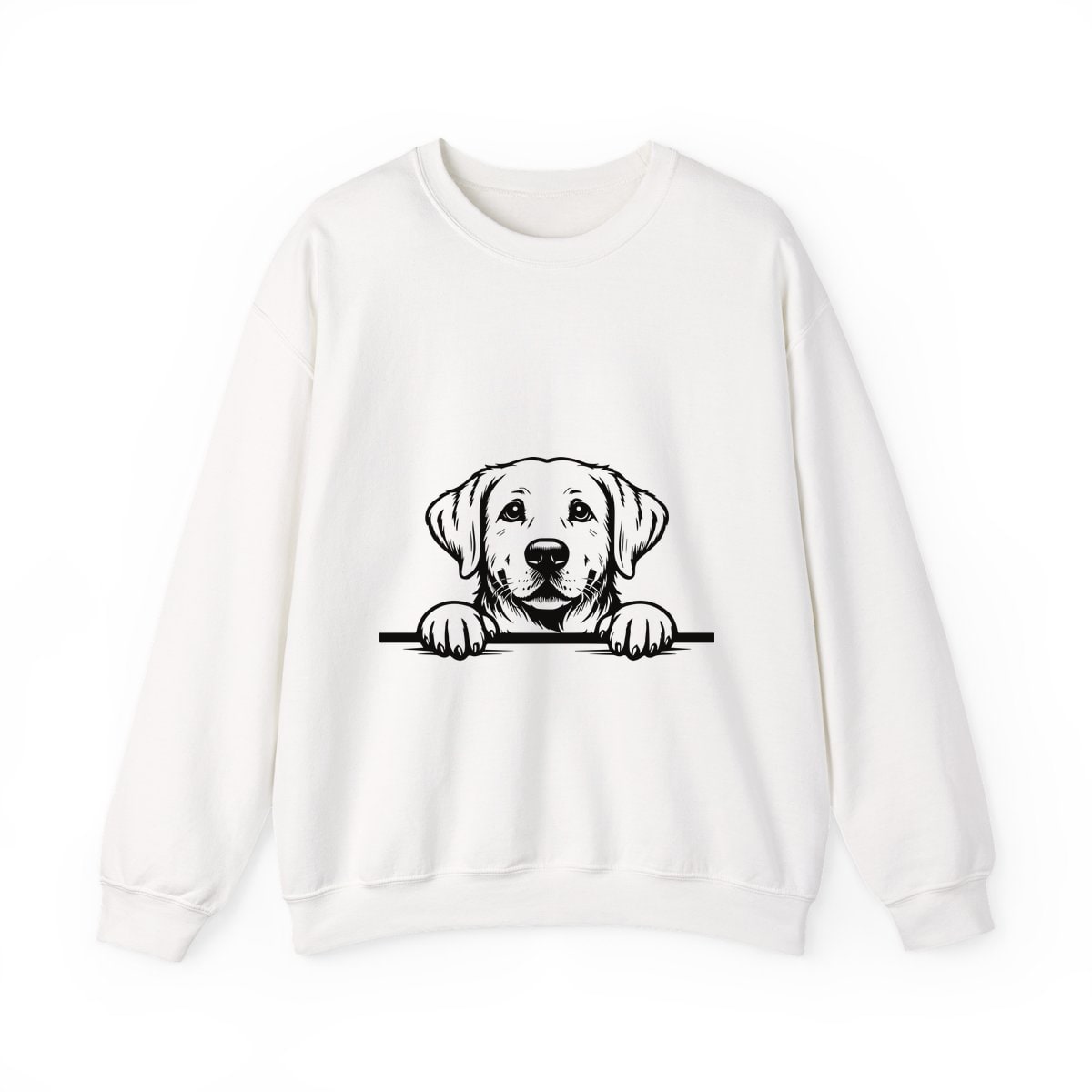 Peeking Labrador Crewneck Sweatshirt