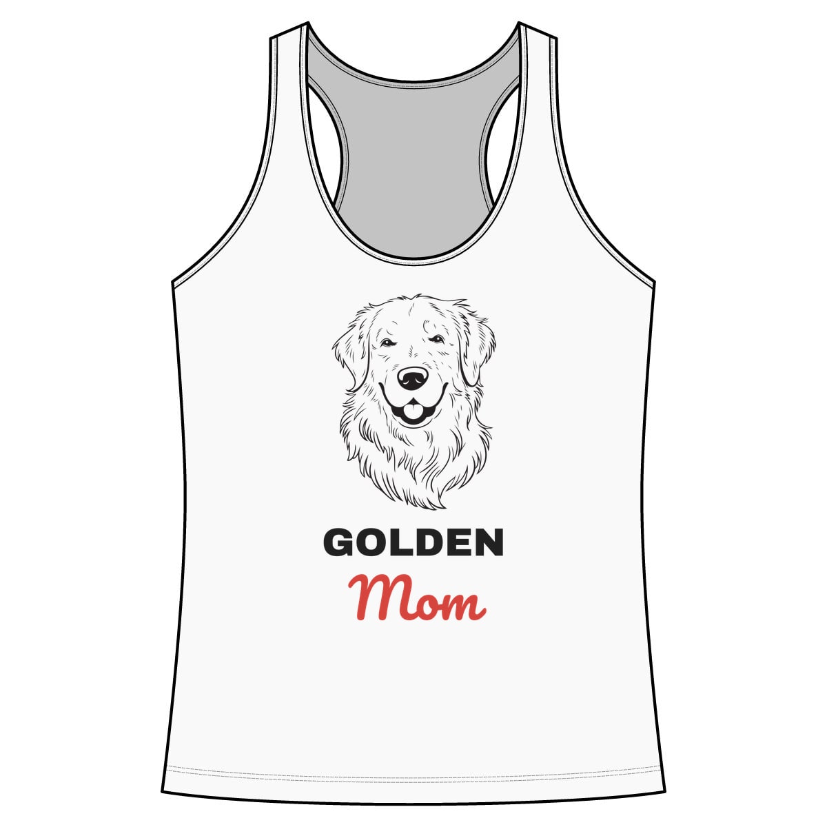 Golden Retriever Mom Performance Tank