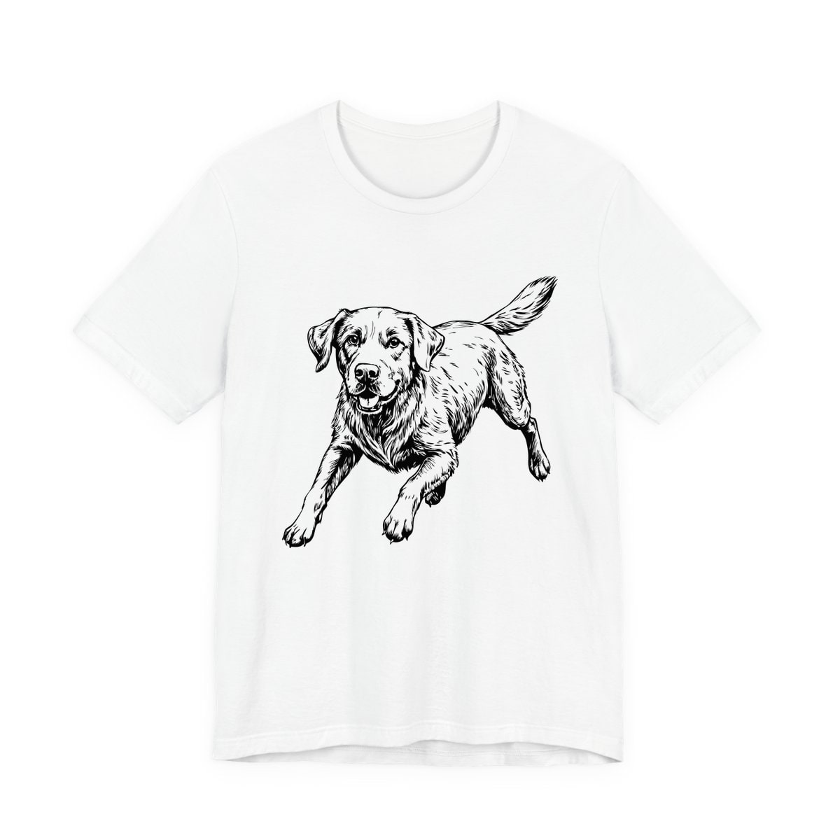 Labrador Retriever Sketch running Jersey Tee