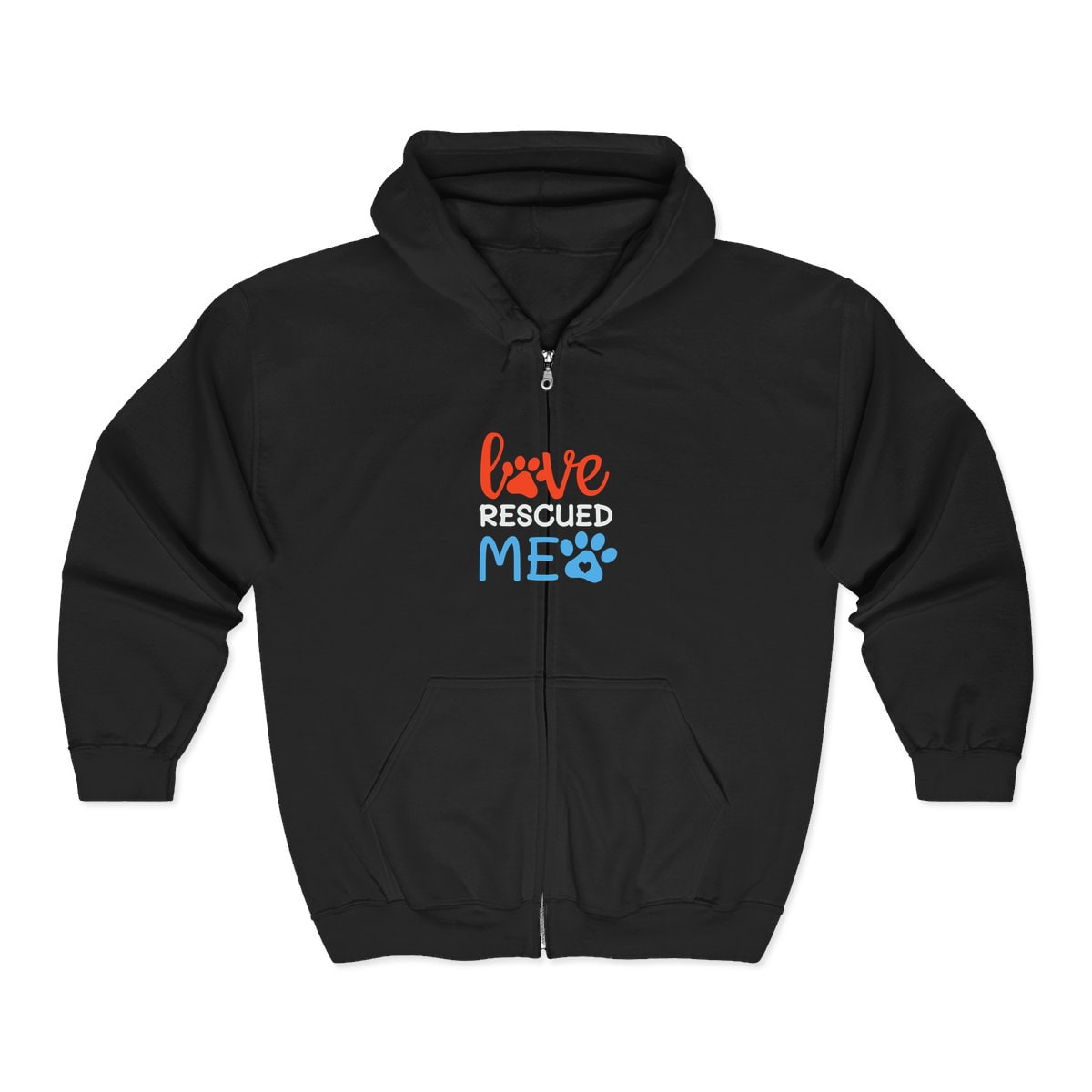 Love Rescued Me Zip Hoodie