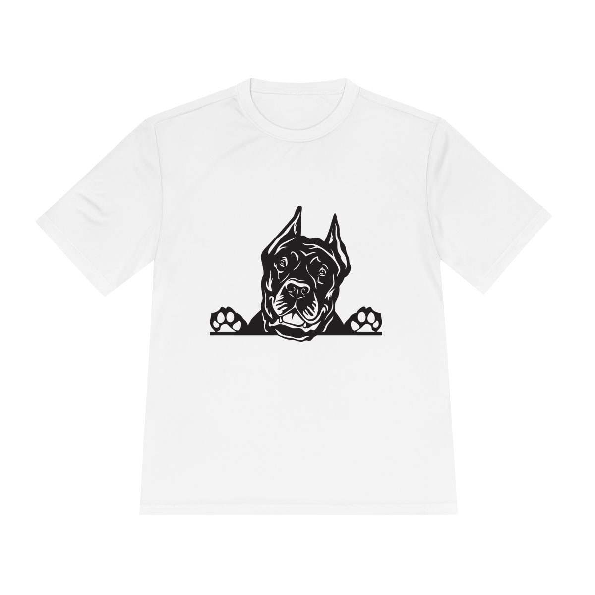 Peeking Cane Corso Moisture Wicking Tee by Sport-Tek
