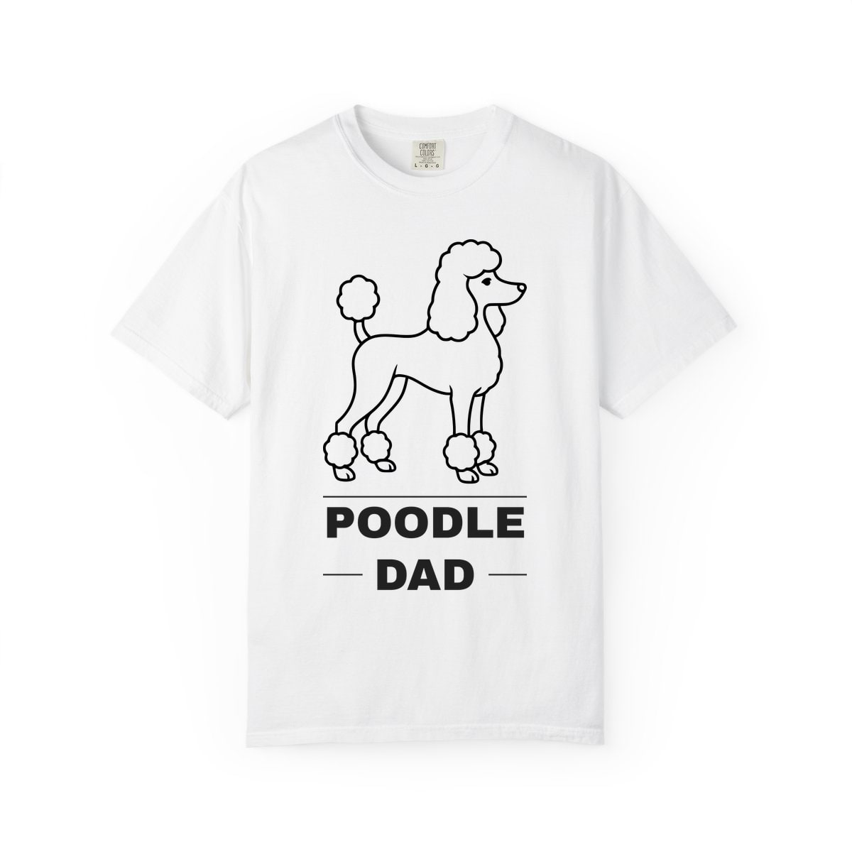 Poodle Dad Comfort Colors Tee