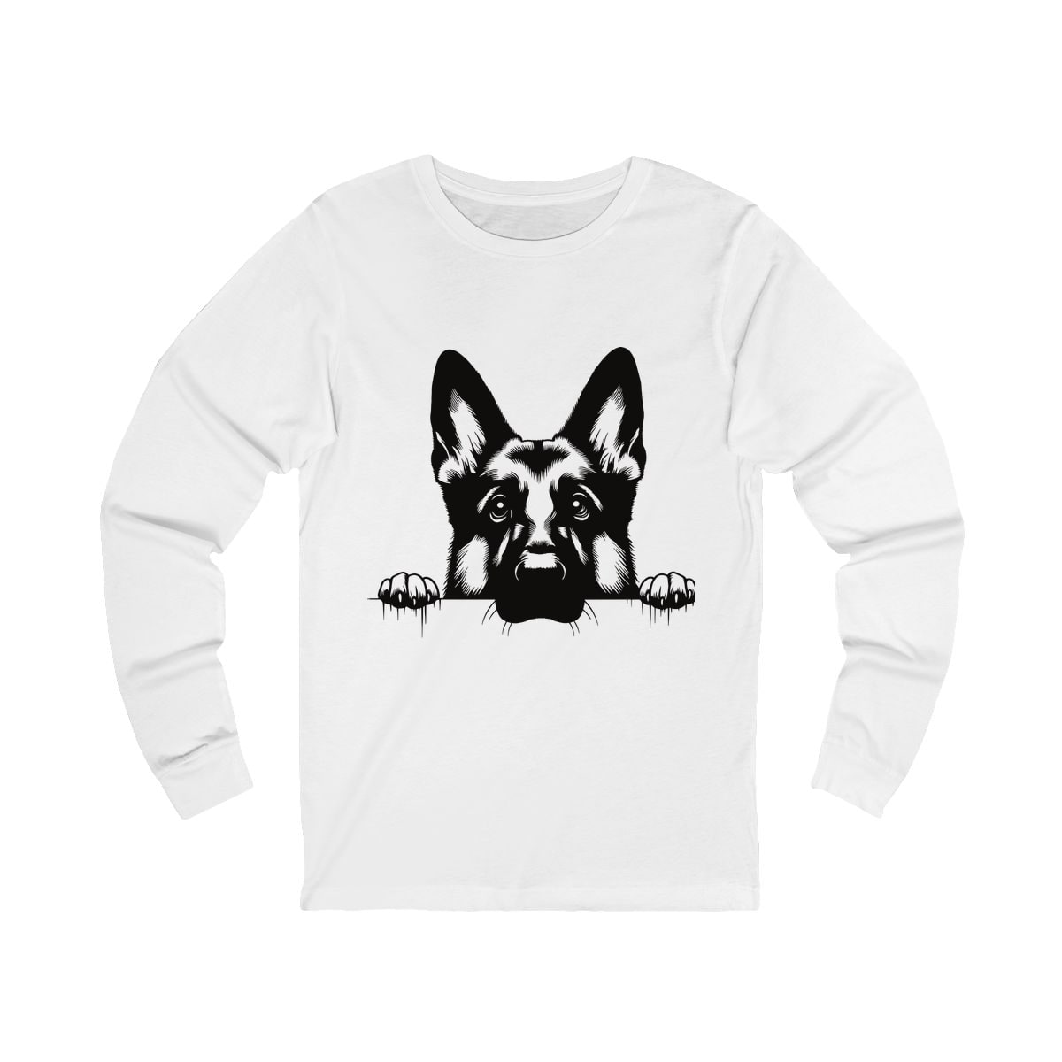 Peeking German Shepherd Long Sleeve Shirt