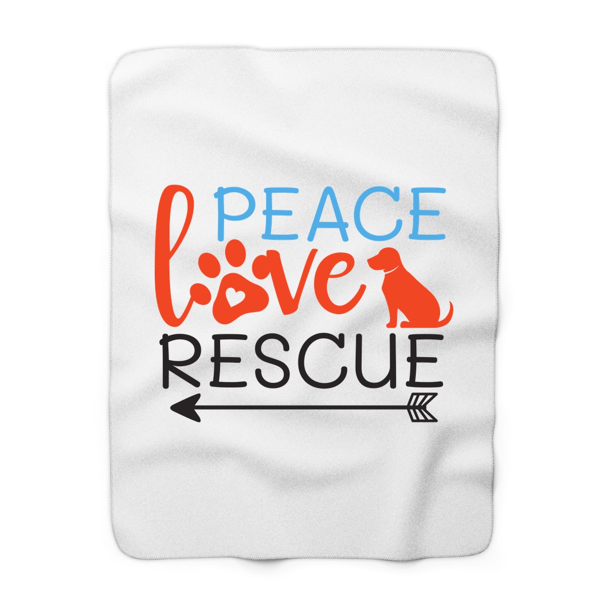 Peace Love Rescue Blanket