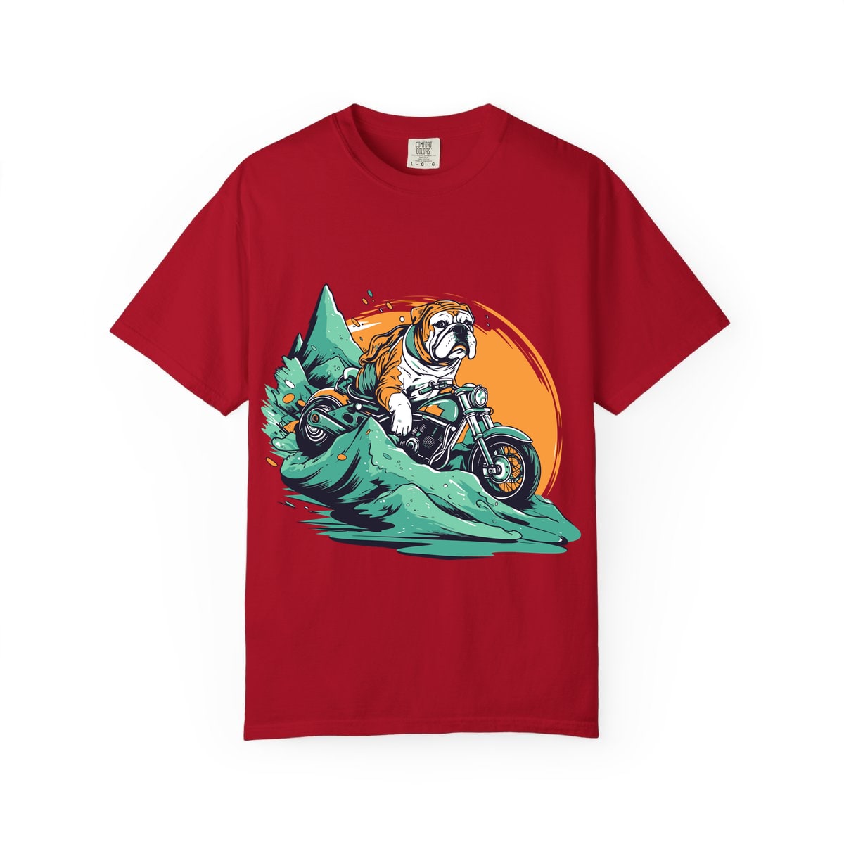 Motorcycle Bulldog Comfort Colors Tee