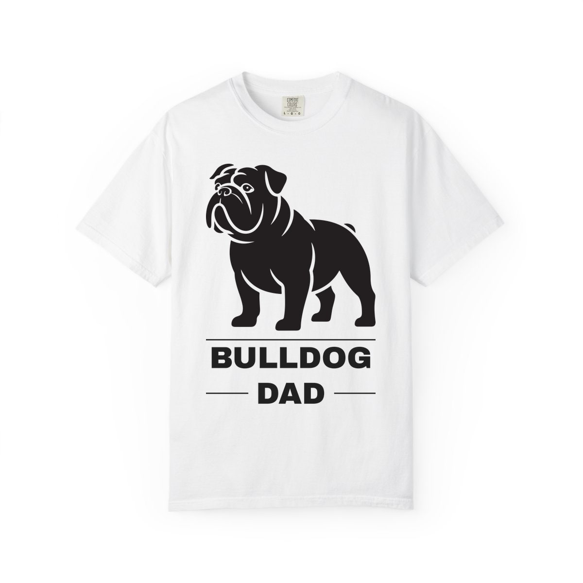 Bulldog Dad Comfort Colors Tee