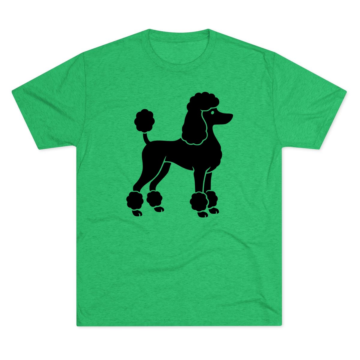 Poodle Silhouette Tri-Blend Tee
