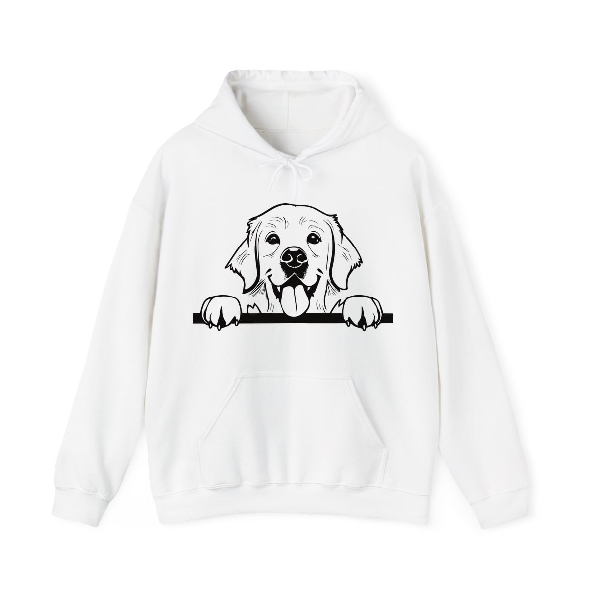 Peeking Golden Retriever Hoodie