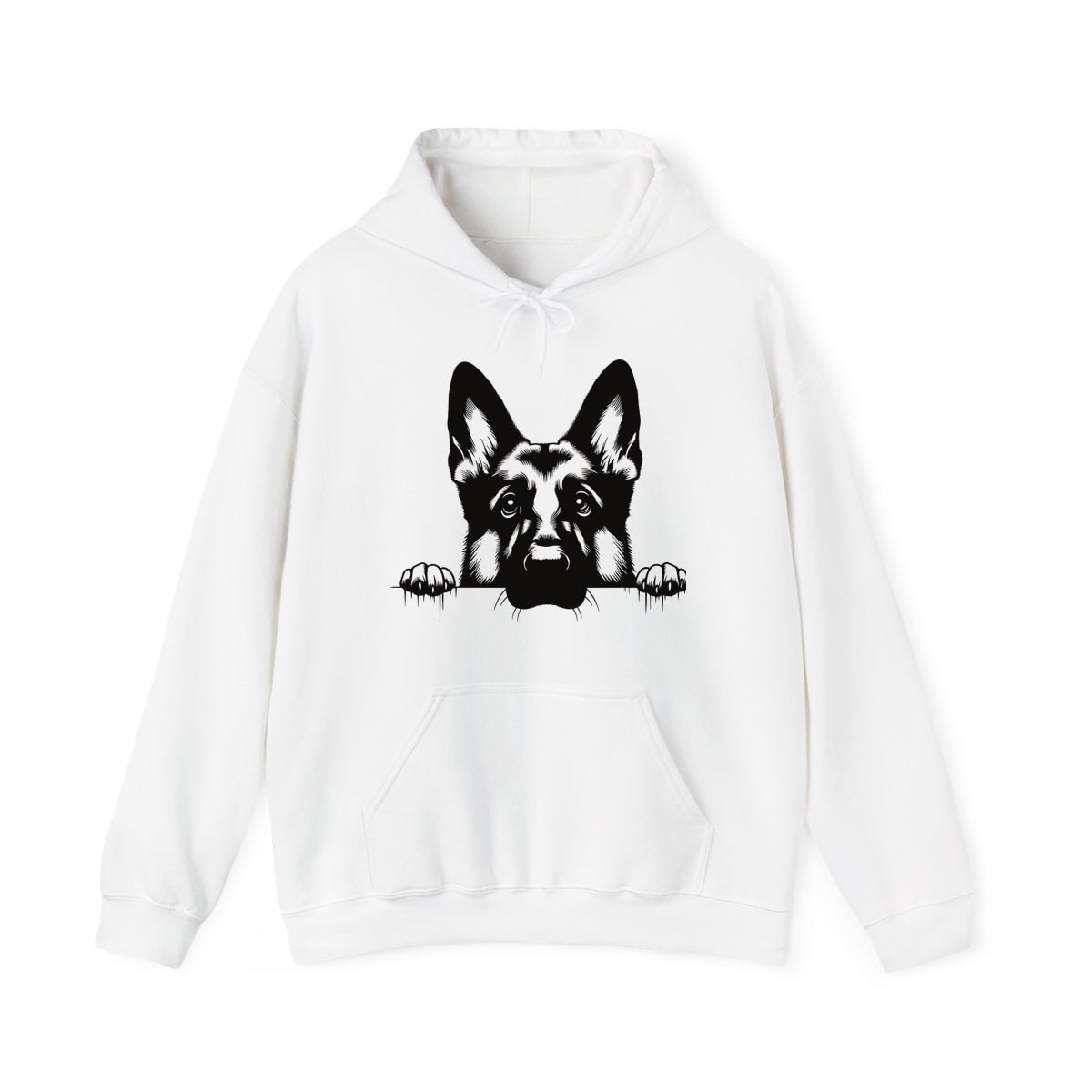 Peeking German Shepherd Hoodie