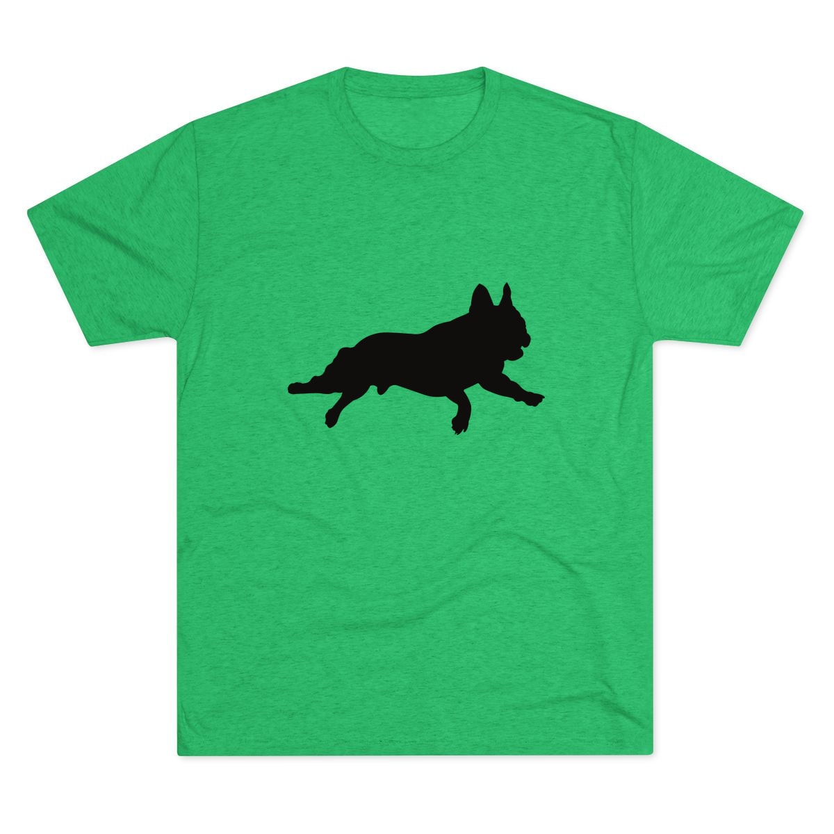 French Bulldog Pose running Tri-Blend Tee