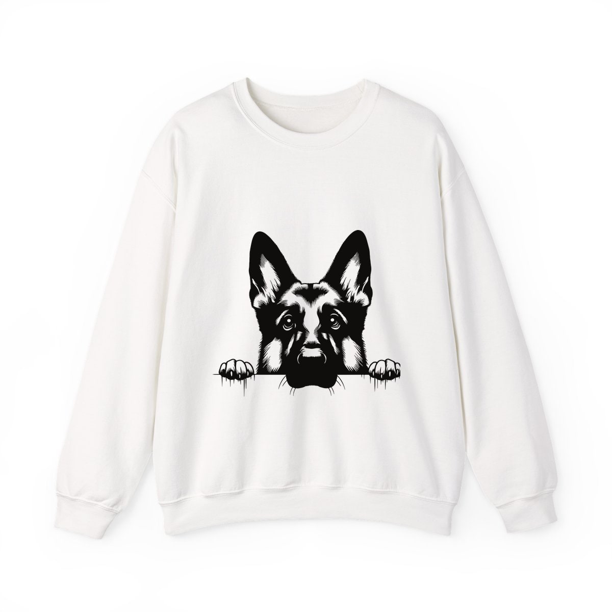 Peeking German Shepherd Crewneck Sweatshirt