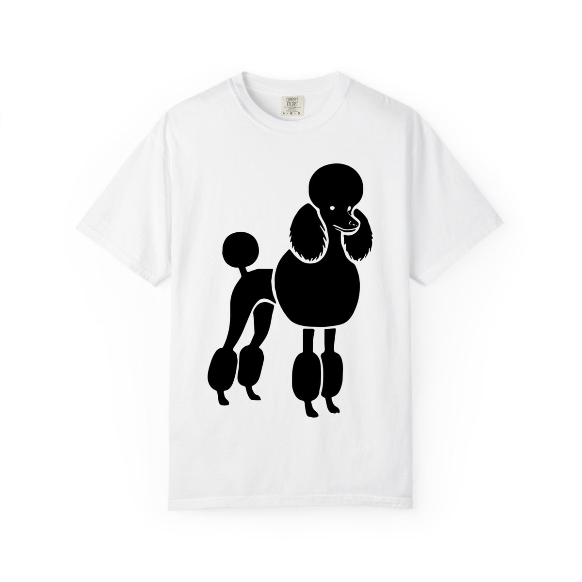 Poodle Silhouette show cut Comfort Colors Tee