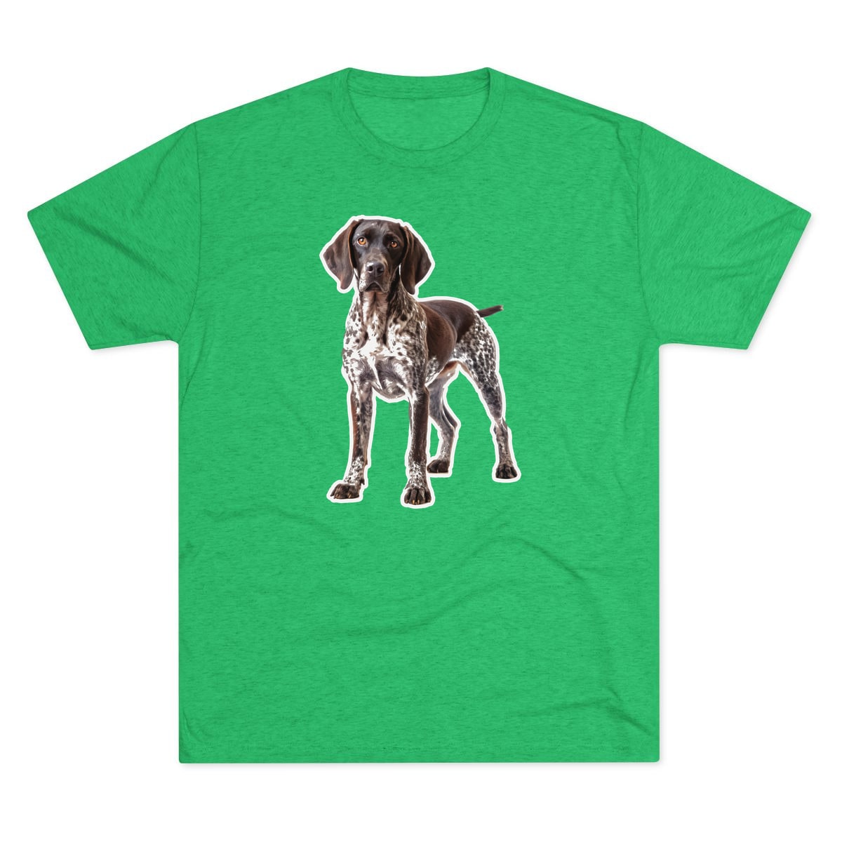 German Shorthaired Pointer Portrait Tri-Blend Tee