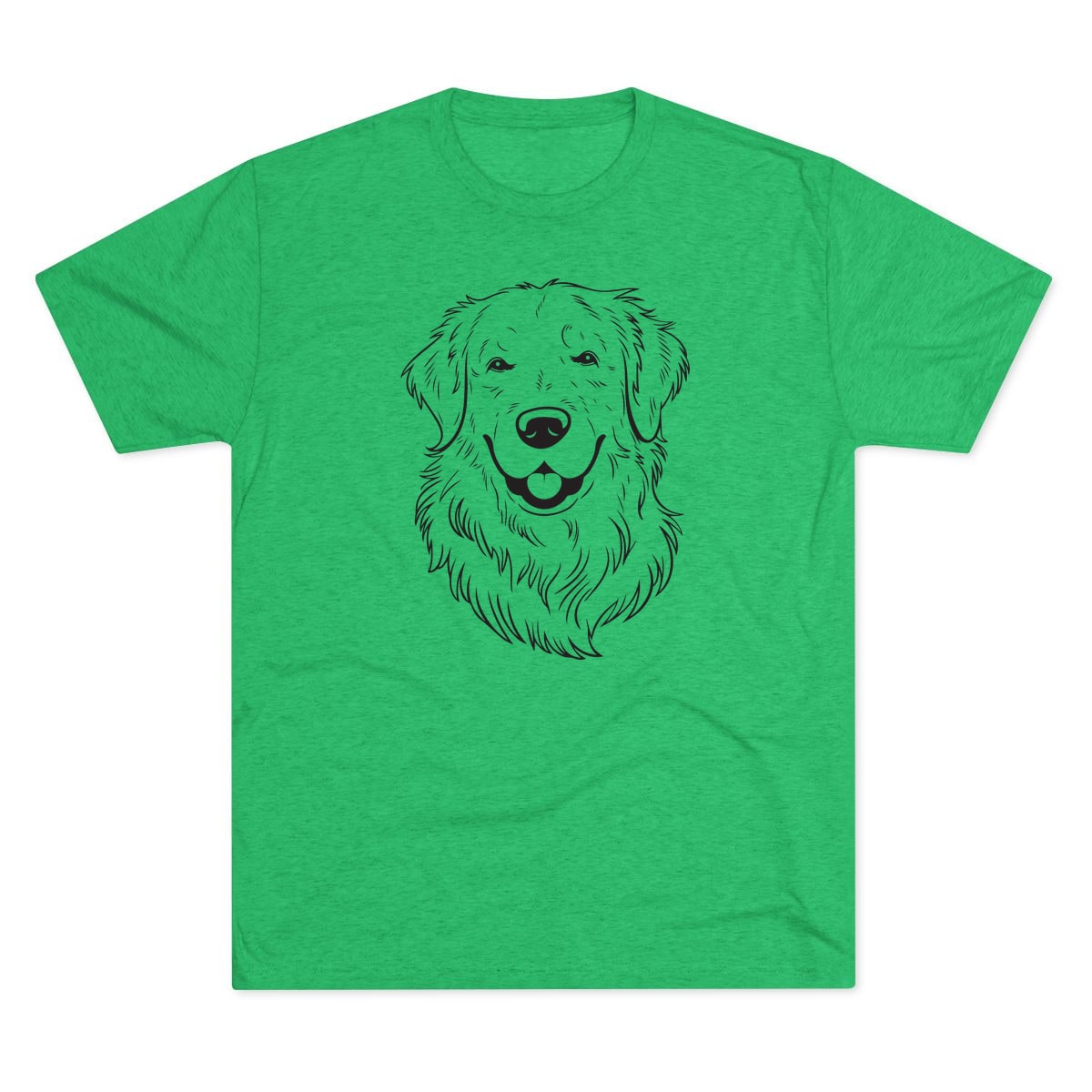 Golden Retriever Portrait Tri-Blend Tee