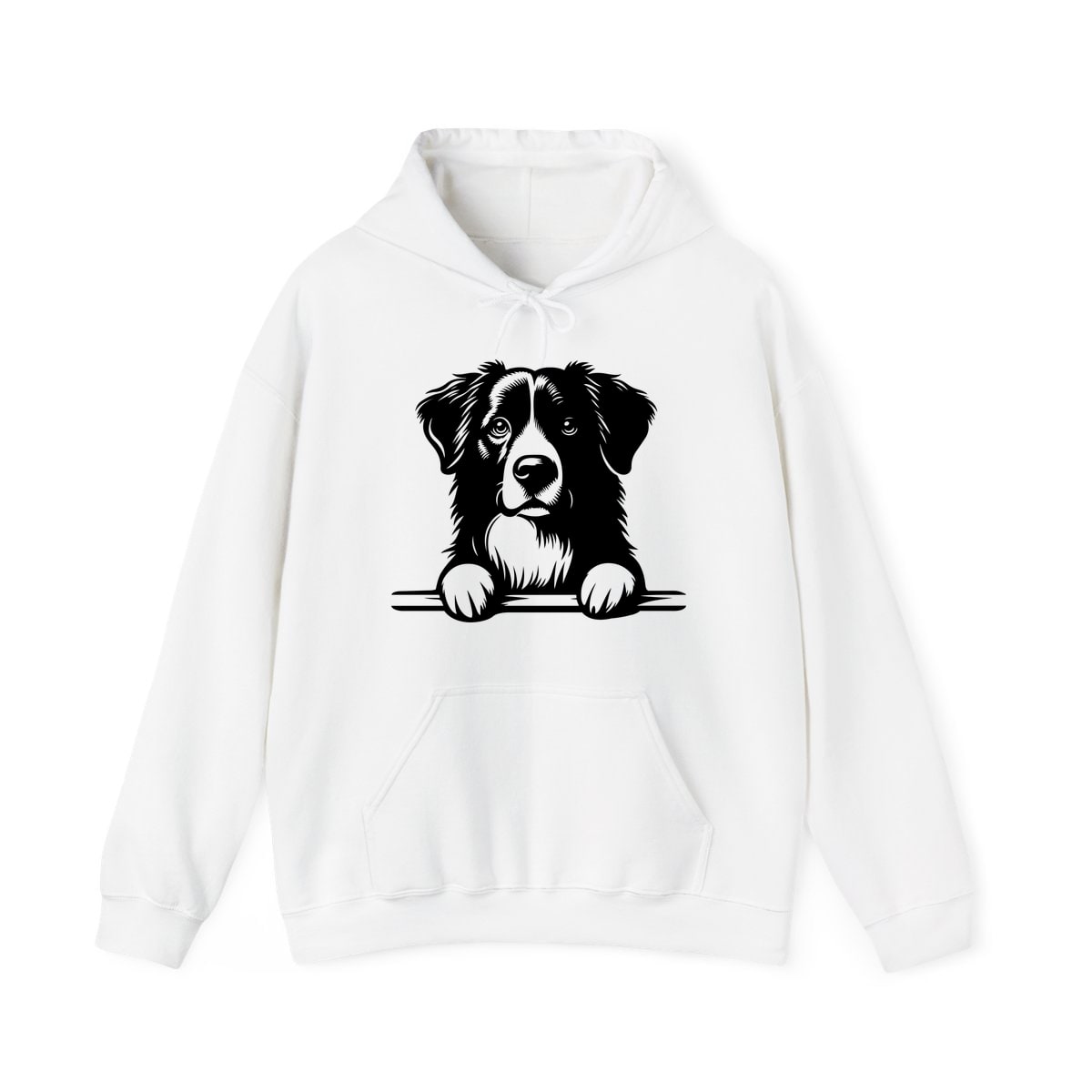 Peeking Australian Shepherd Hoodie
