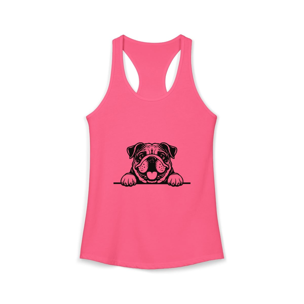 Peeking Bulldog Tank Top