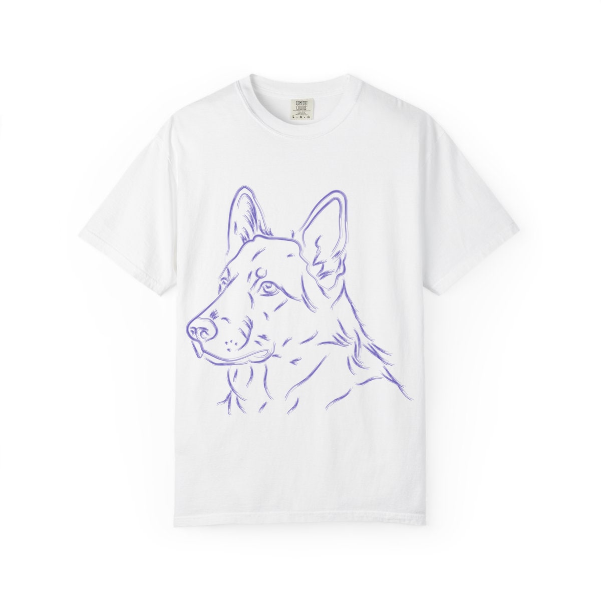 Multi Breed Icon german shepherd Comfort Colors Tee