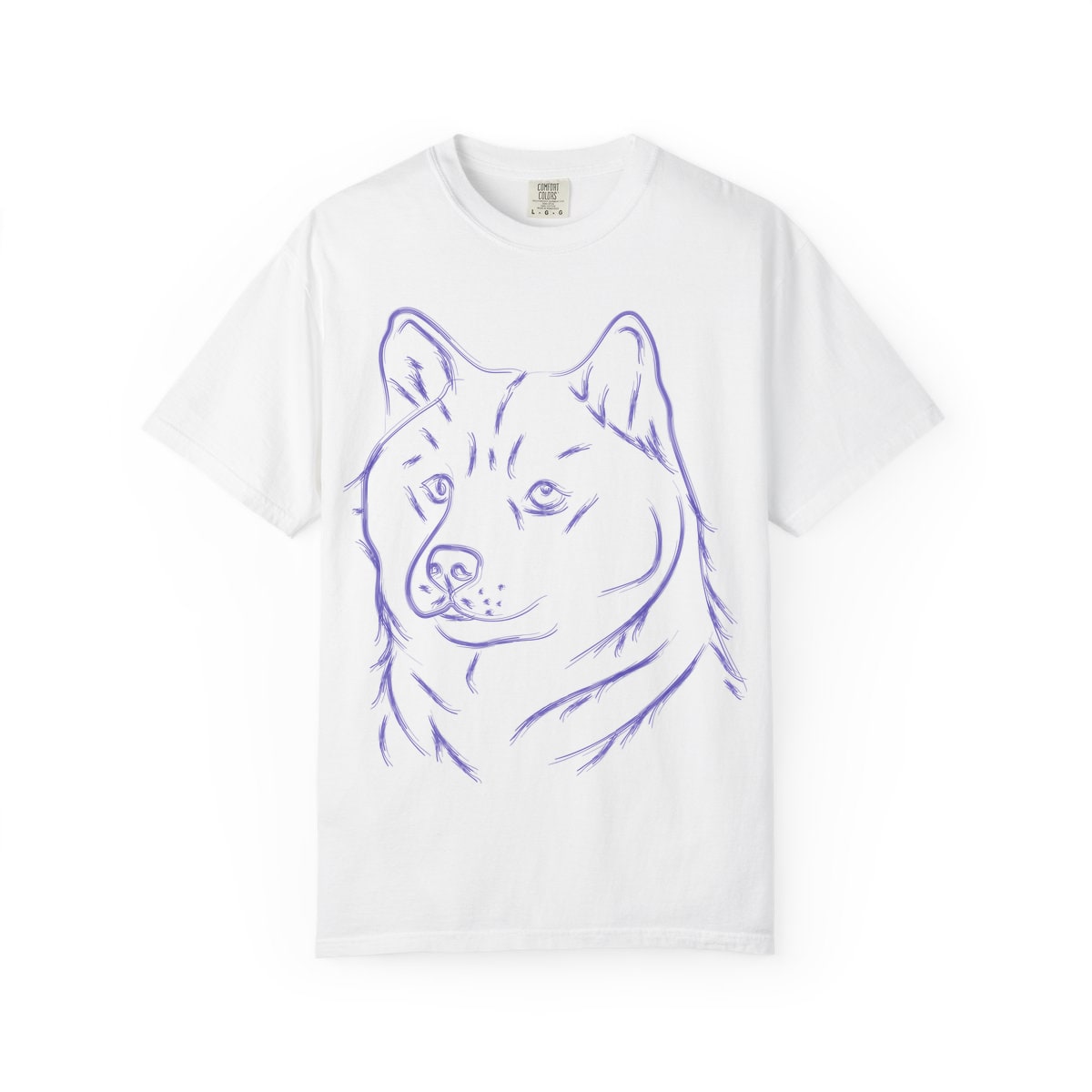 Multi Breed Icon shiba inu Comfort Colors Tee