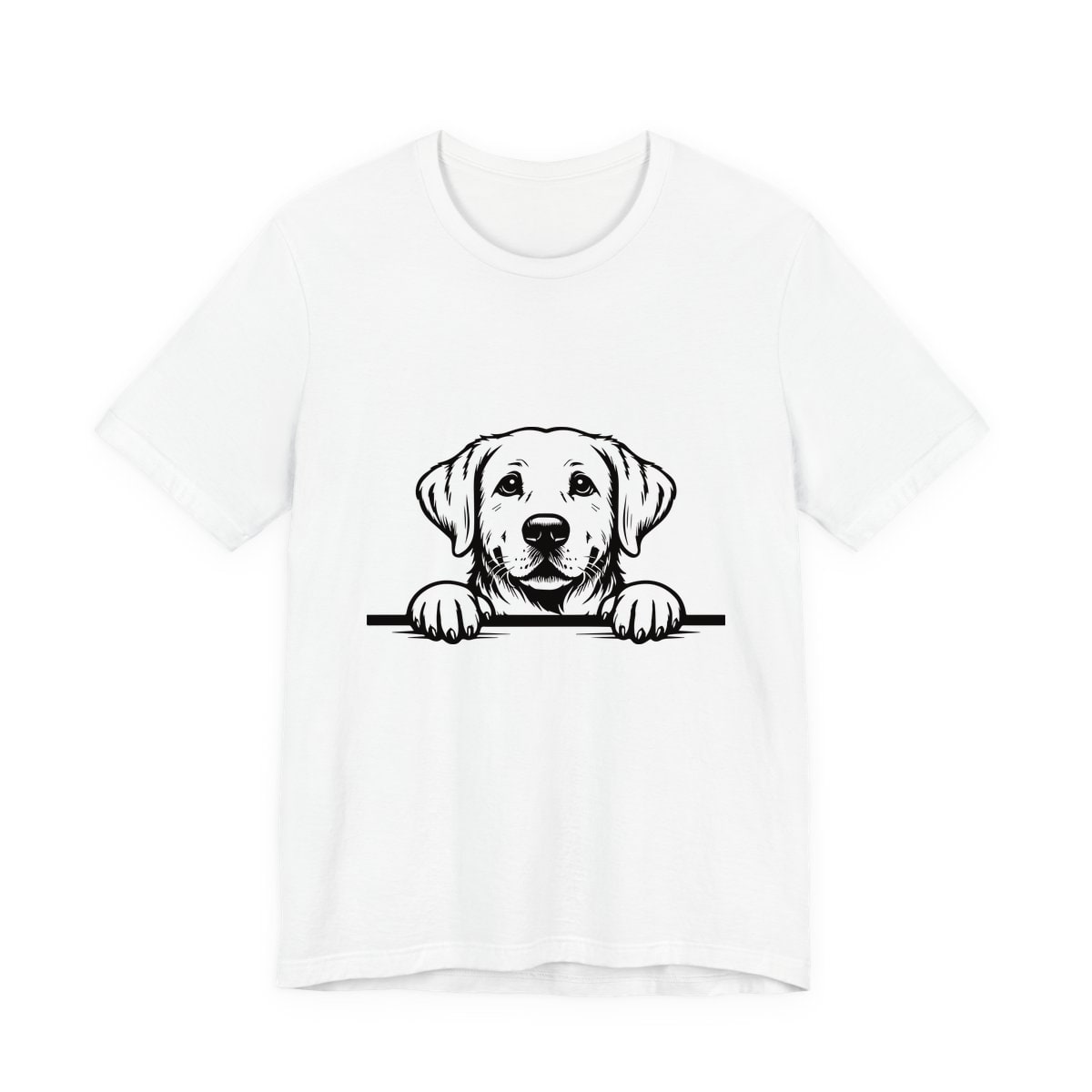 Peeking Labrador Jersey Tee