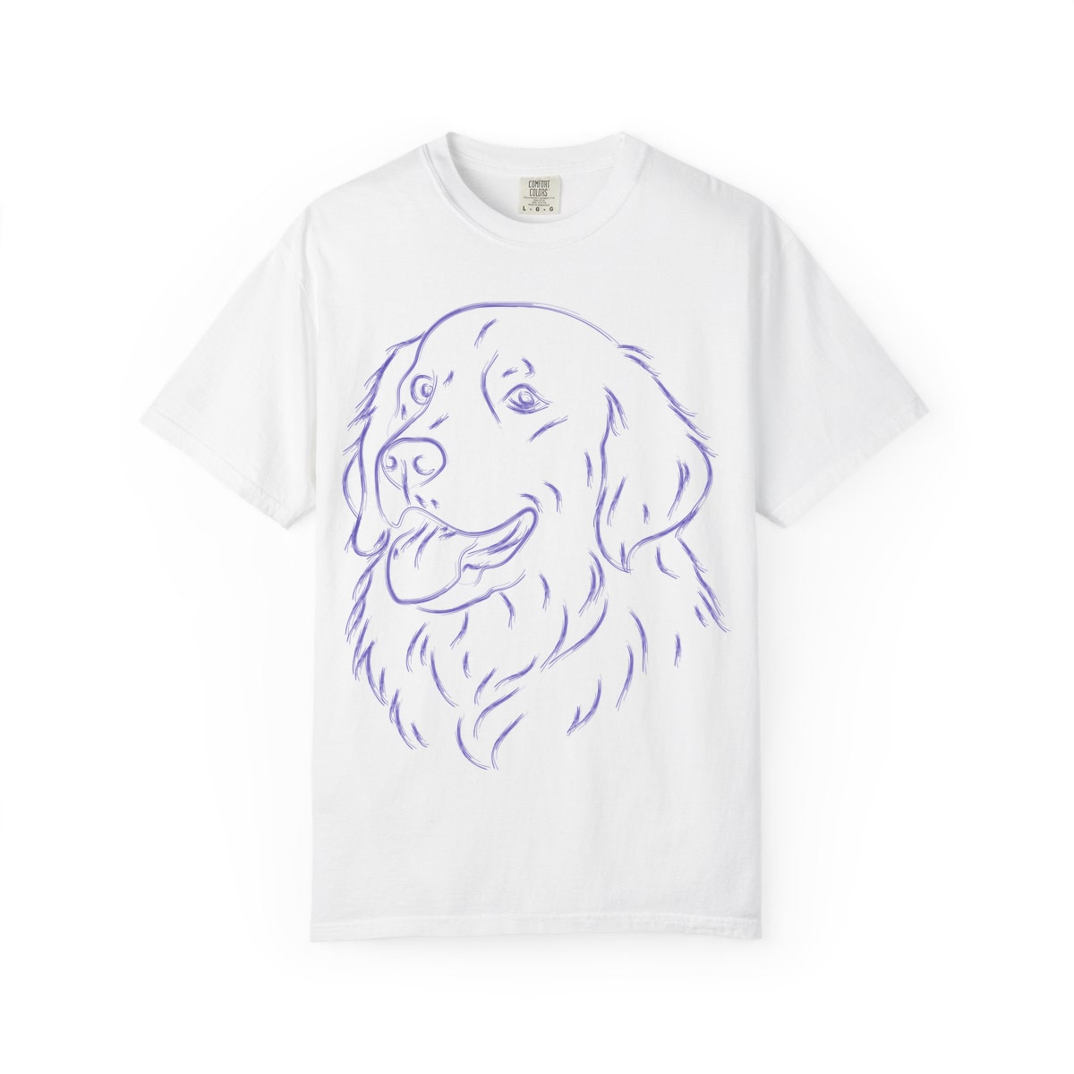 Multi Breed Icon golden Comfort Colors Tee
