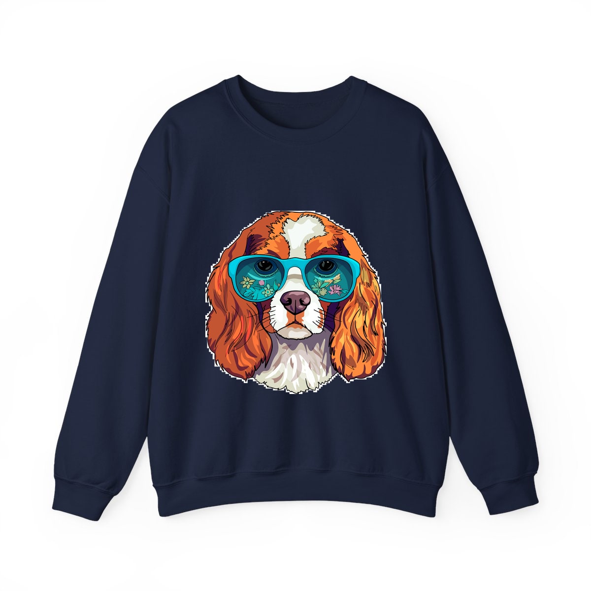 Cavalier in Sunglasses Crewneck Sweatshirt