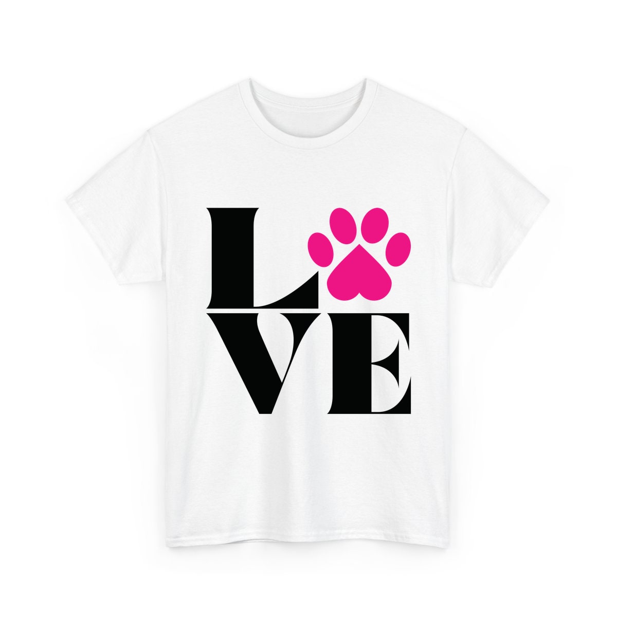 Love With Paw Print Shirt