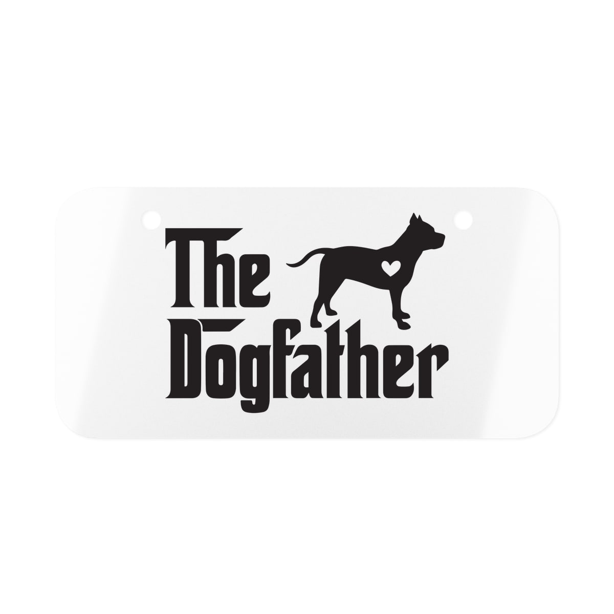 The Dogfather License Plate