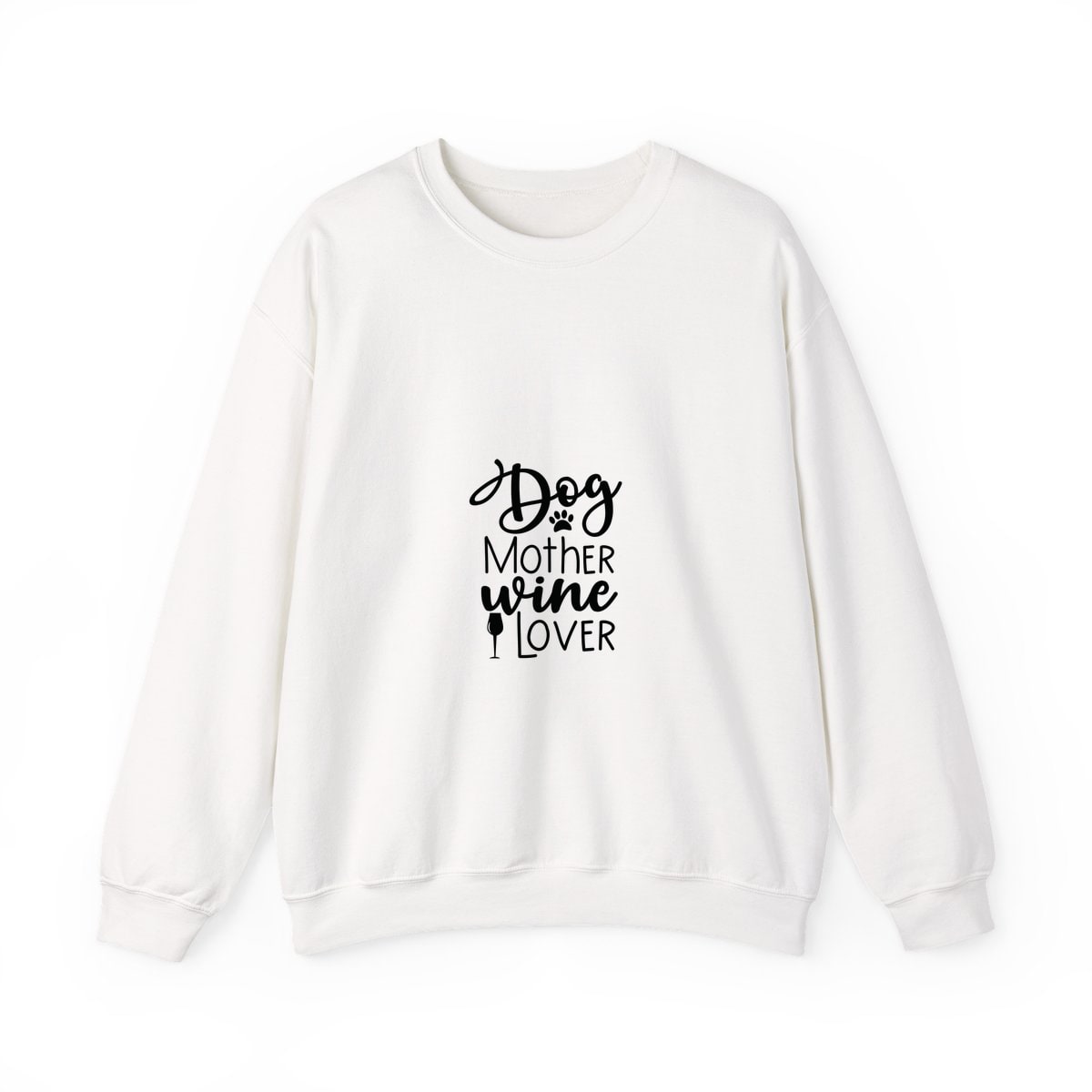 Dog Mother Wine Lover Crewneck Sweatshirt