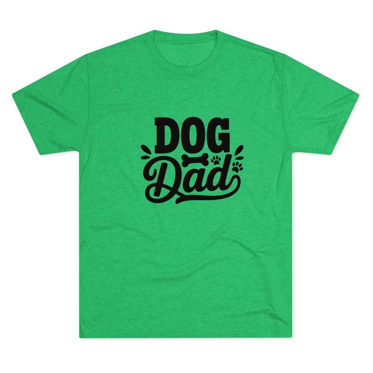 Dog Dad Script Tri-Blend Tee
