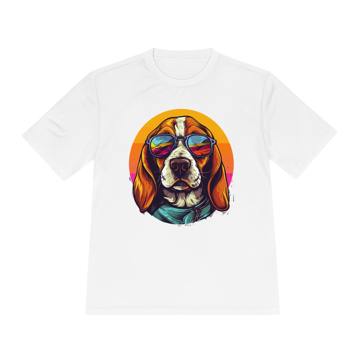 Beagle in Sunglasses Unisex Moisture Wicking Tee by Sport-Tek
