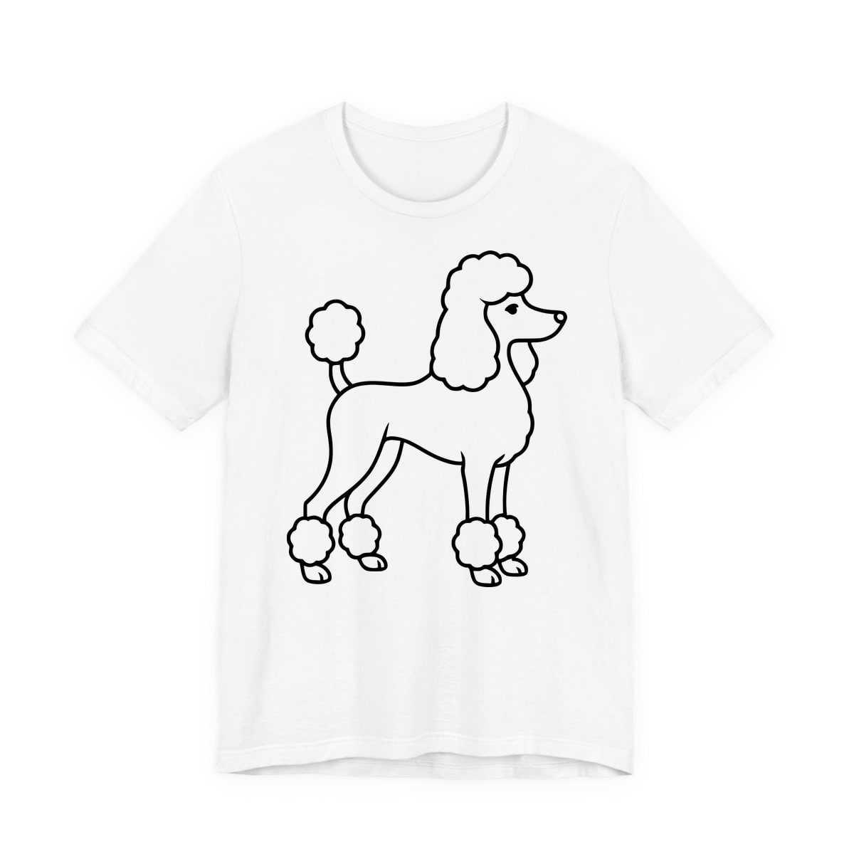 Poodle Portrait Jersey Tee