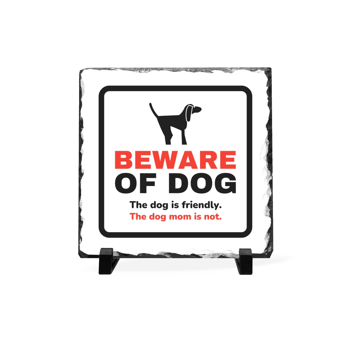 Beware of Dog Slate Plaque