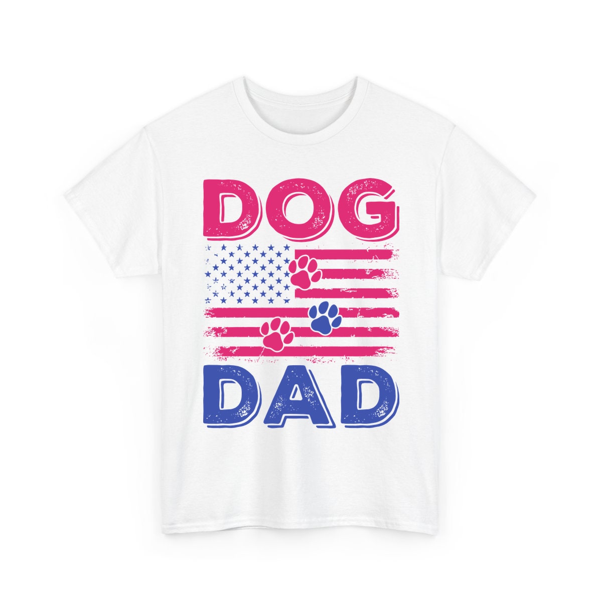 Dog Dad American Flag Shirt