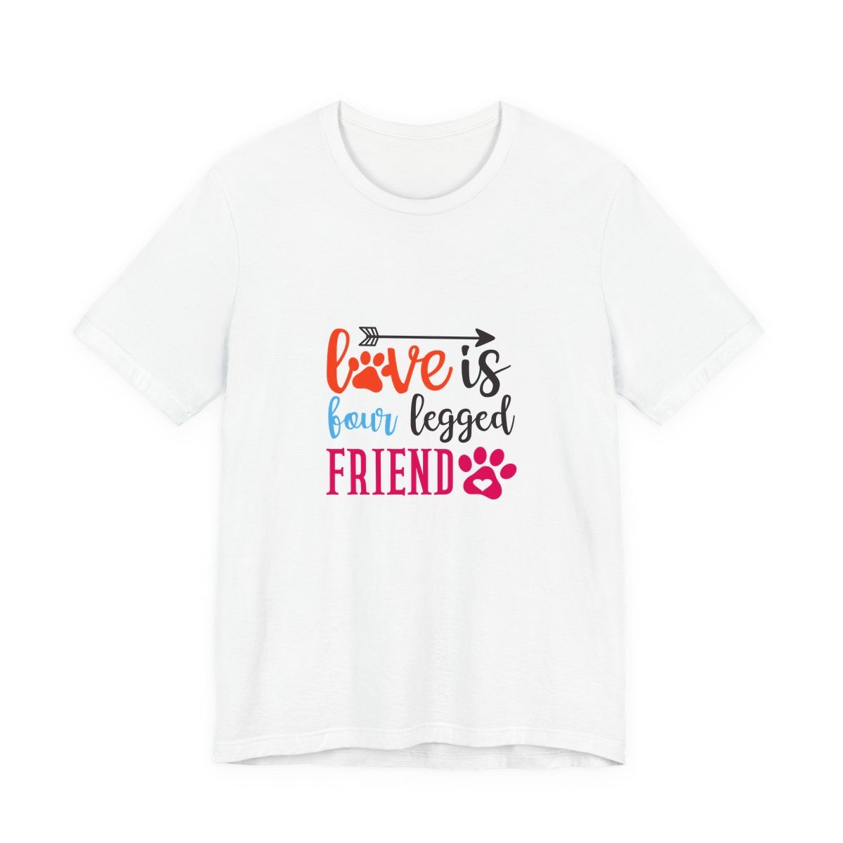 Love Is Four Legged Friend Jersey Tee