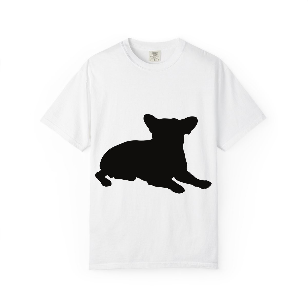 French Bulldog Pose lying Comfort Colors Tee