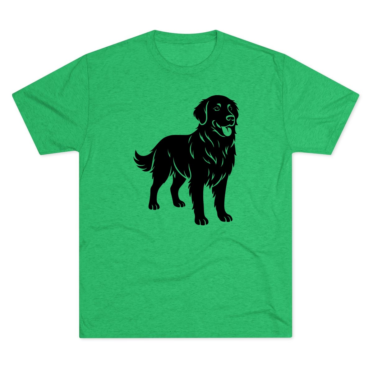 Golden Retriever Silhouette Tri-Blend Tee