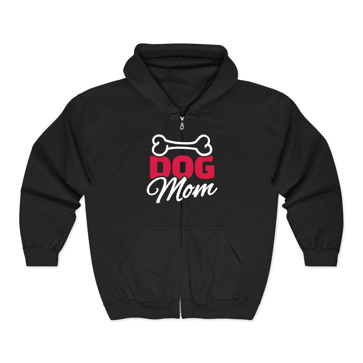 Dog Mom Zip Hoodie