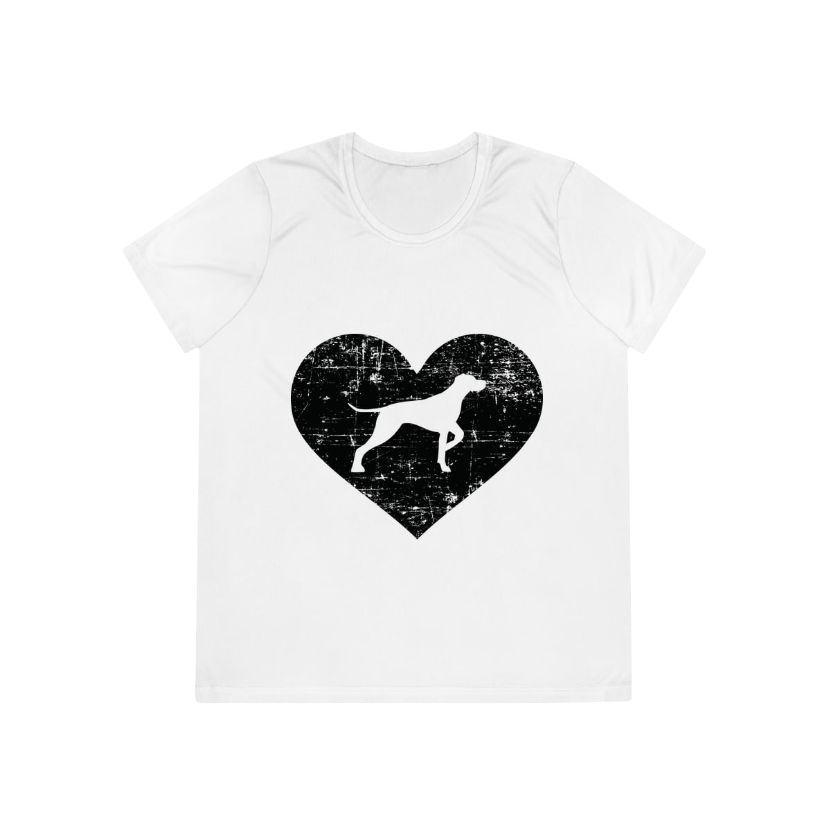 German Shorthaired Pointer Heart Ladies Competitor Tee