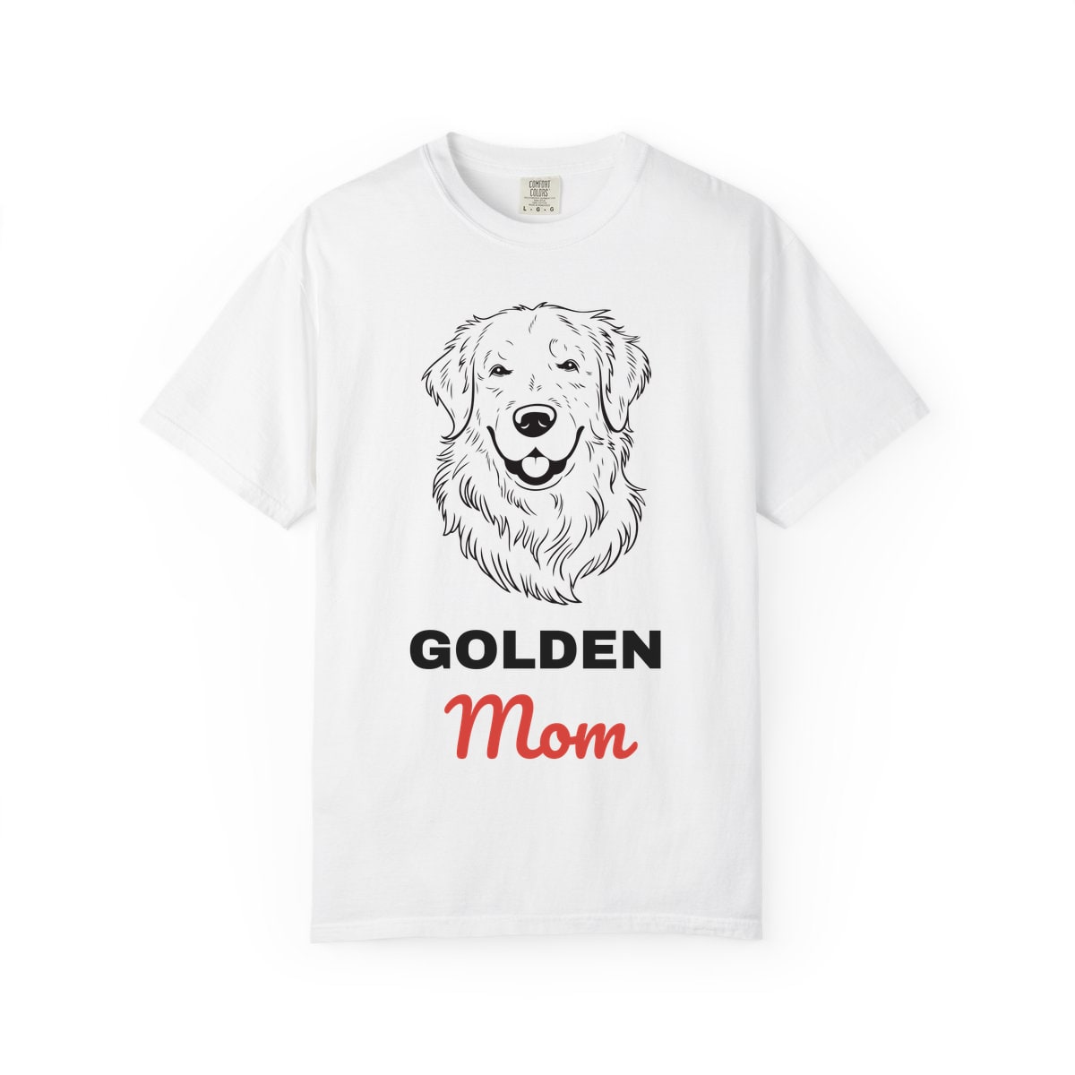 Golden Retriever Mom Comfort Colors Tee