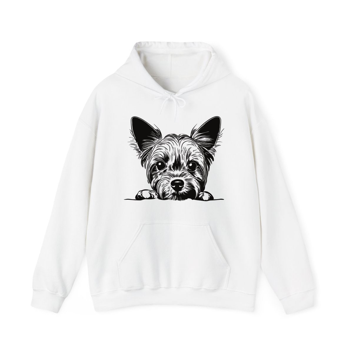 Peeking Yorkie Hoodie