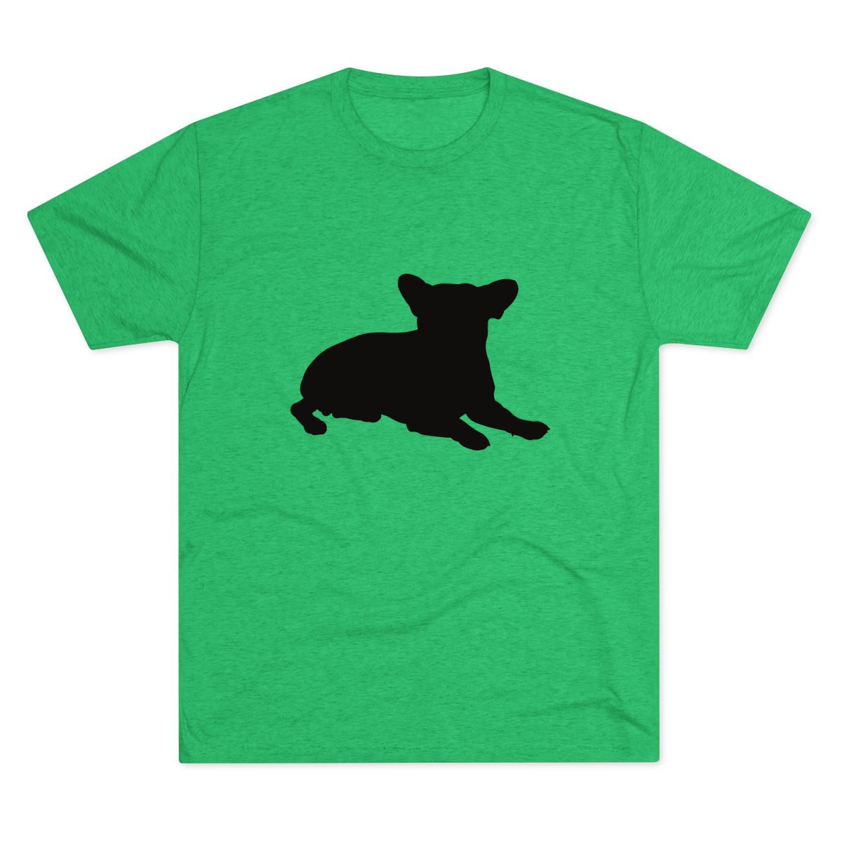 French Bulldog Pose lying Tri-Blend Tee