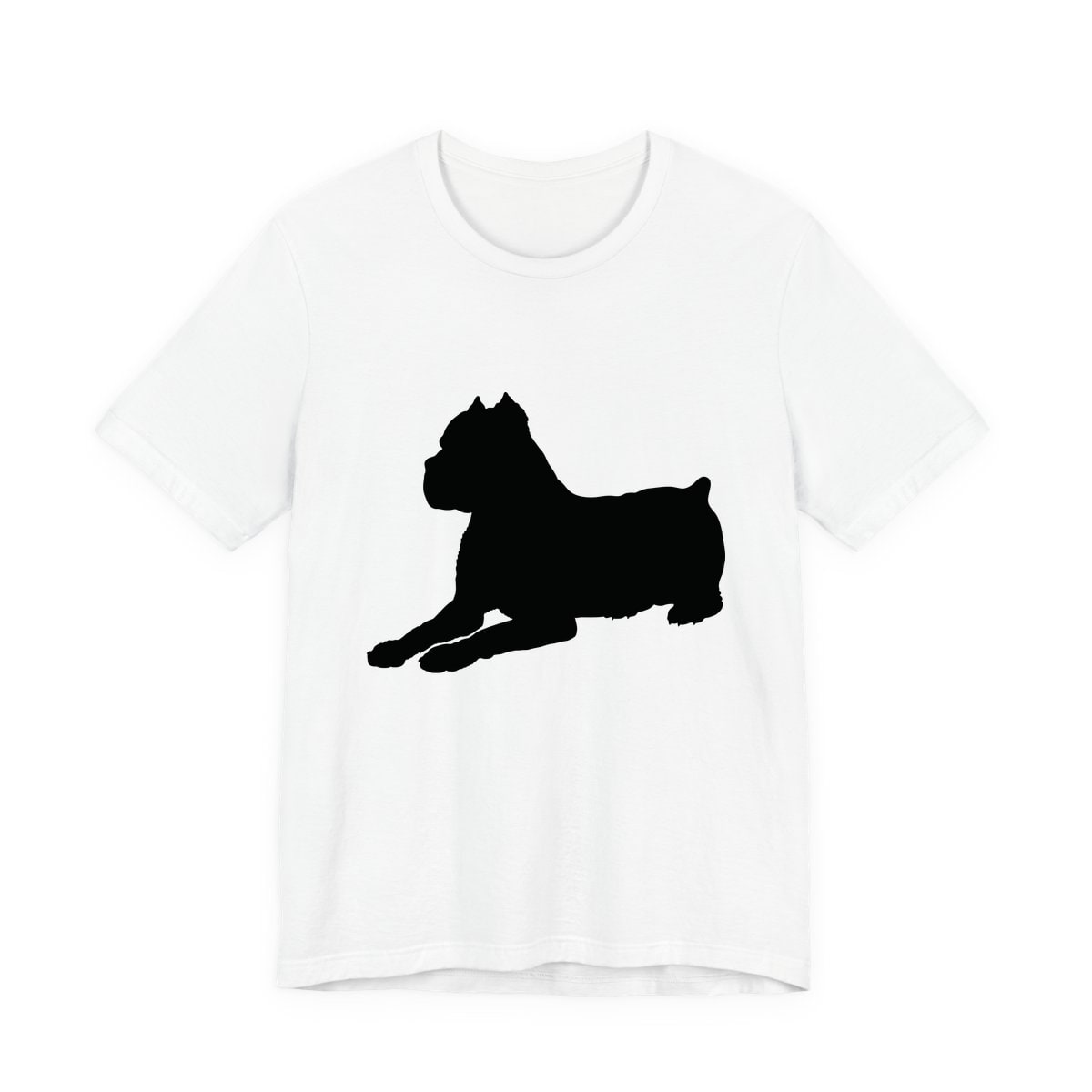Cane Corso Silhouette lying, caption cropped (fixes.json) Jersey Tee