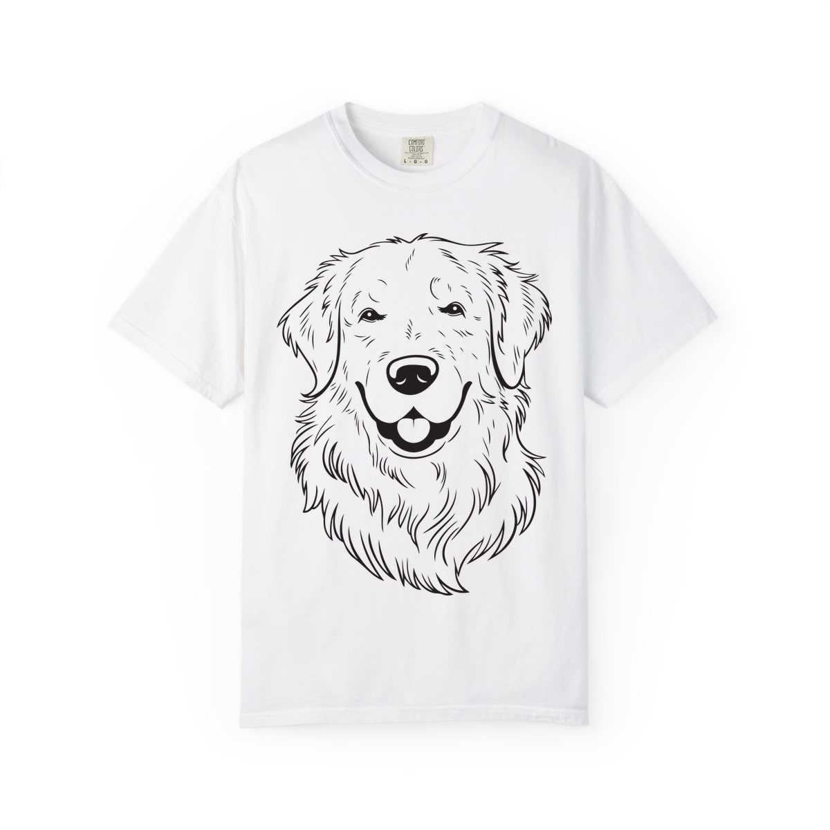 Golden Retriever Portrait Comfort Colors Tee