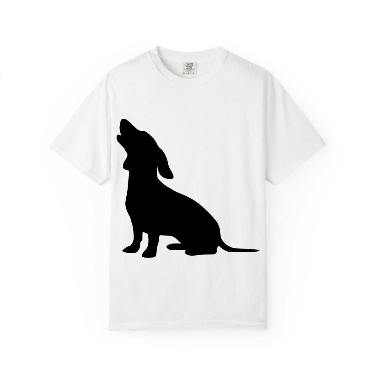 Dachshund Pose howling Comfort Colors Tee