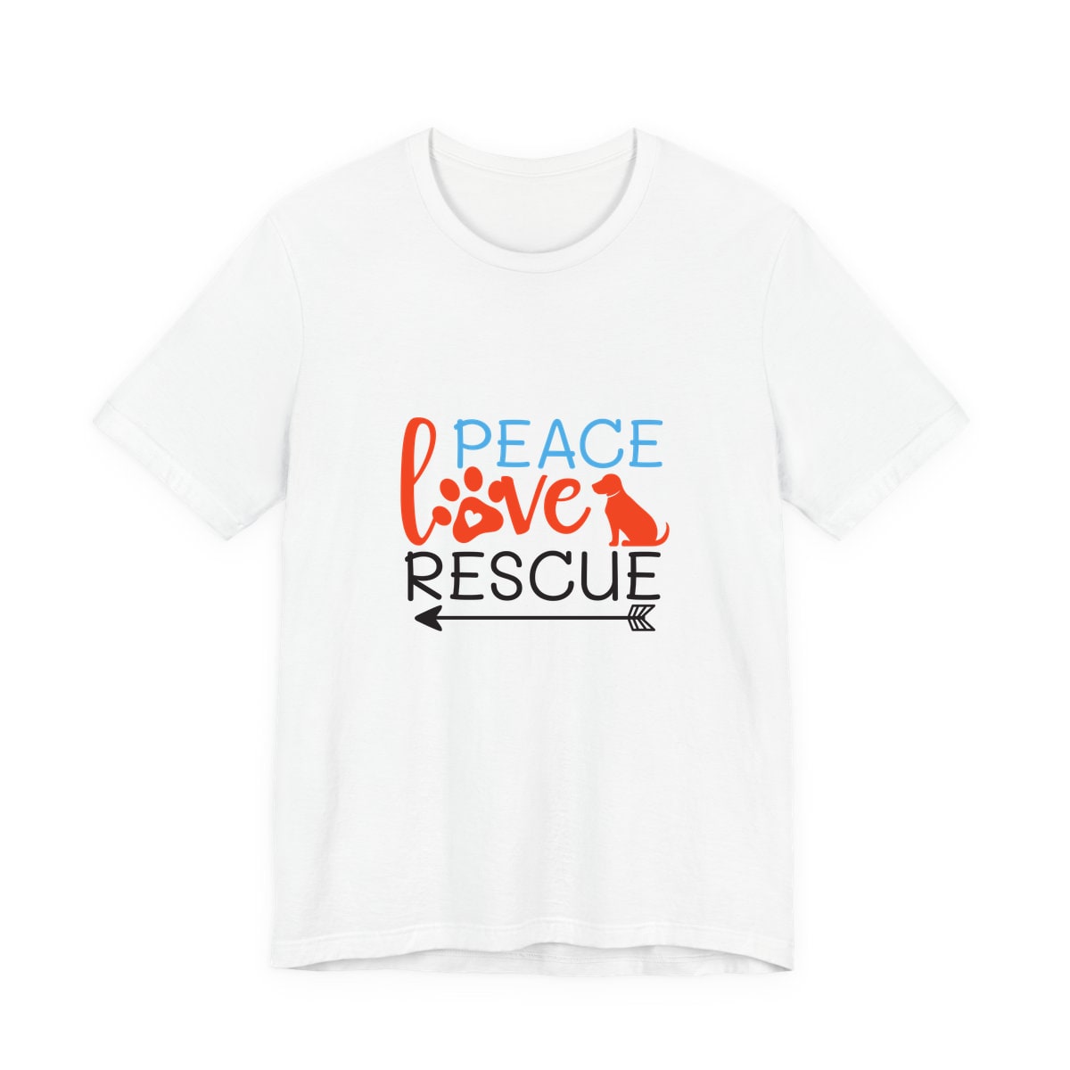 Peace Love Rescue Jersey Tee