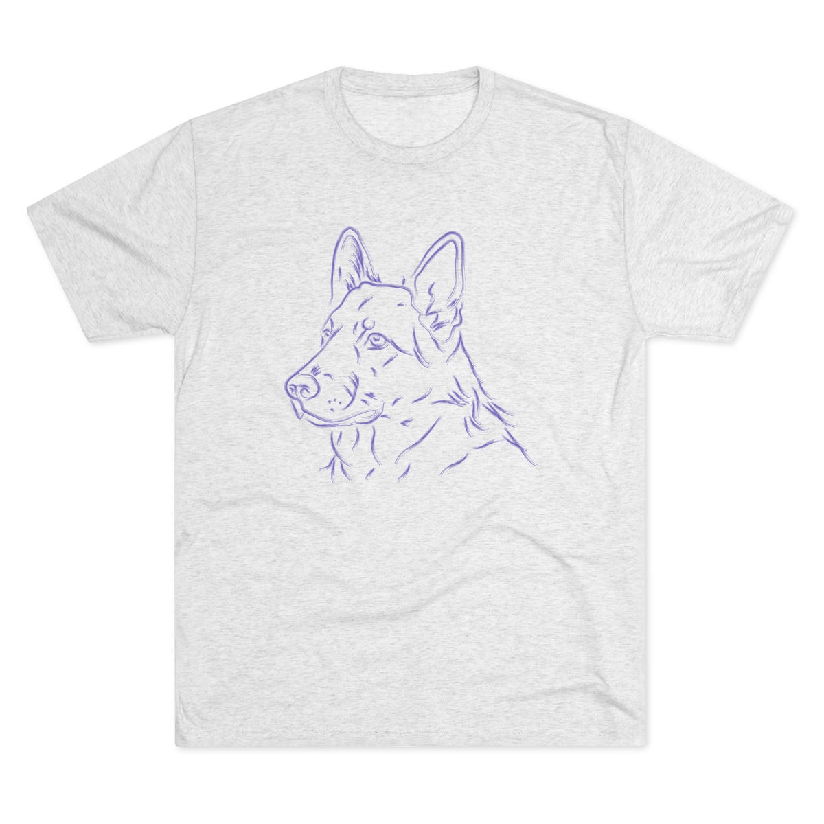 Multi Breed Icon german shepherd Tri-Blend Tee