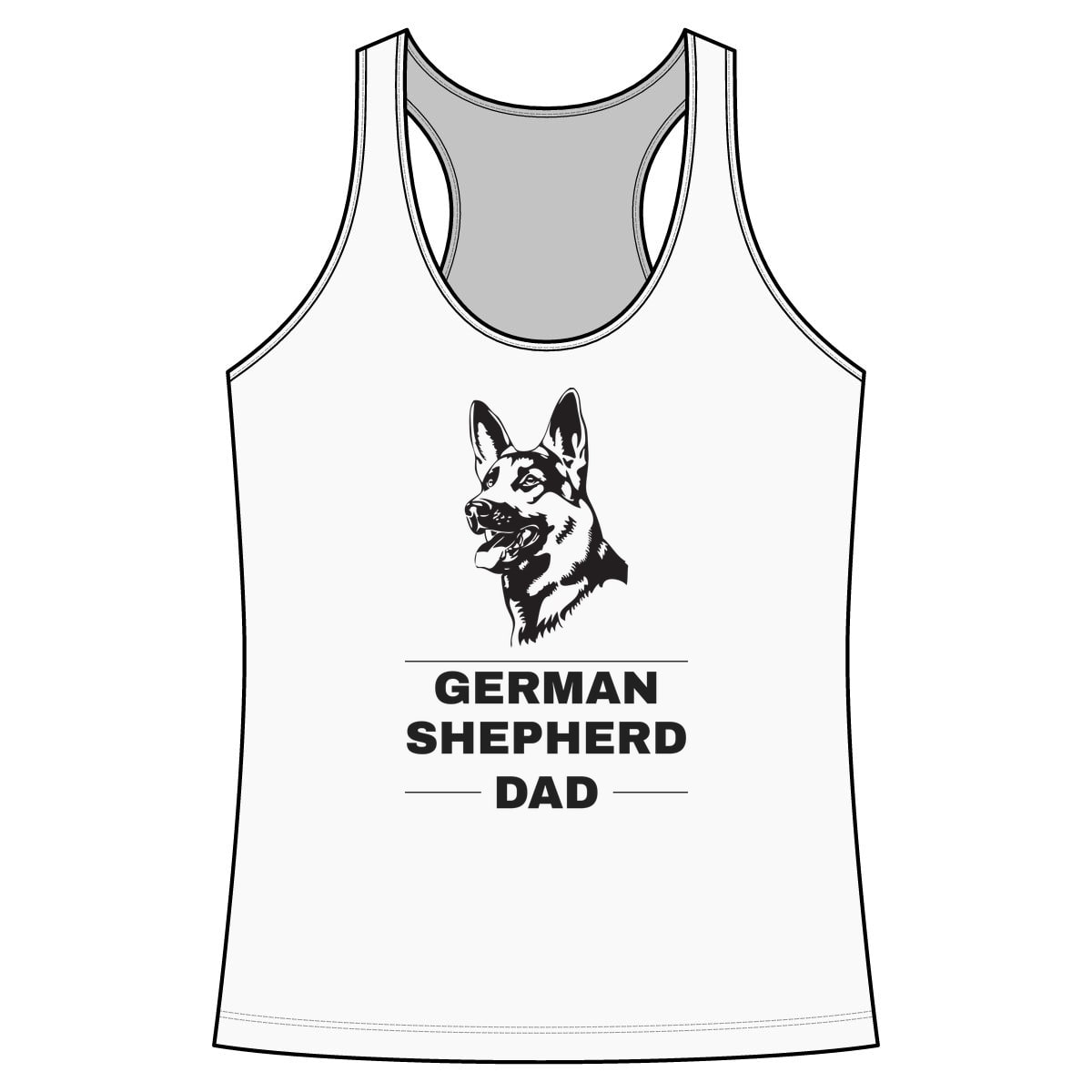 German Shepherd Dad Performance Tank
