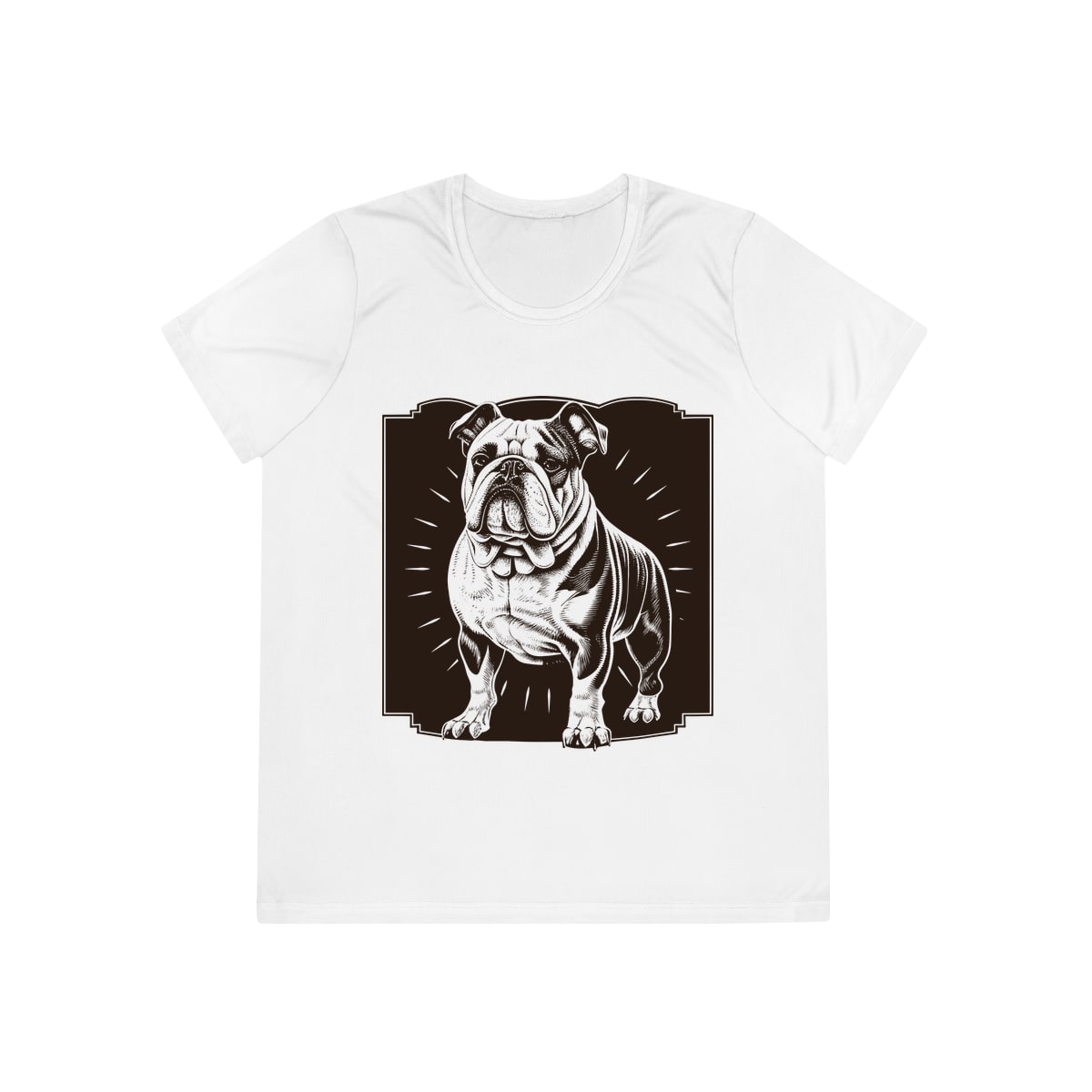 Vintage Bulldog Badge Ladies Competitor Tee by Sport-Tek