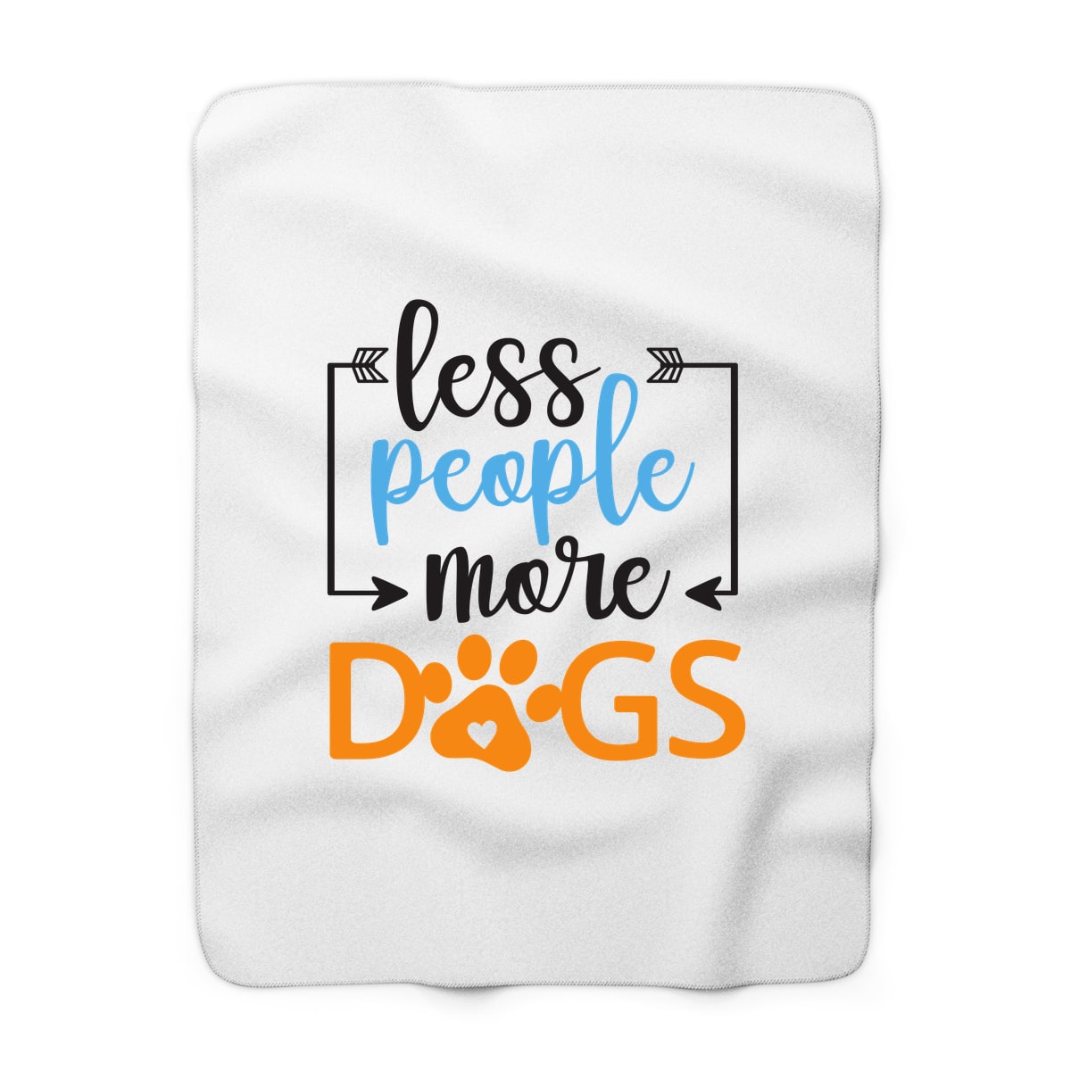 Less People More Dogs Blanket