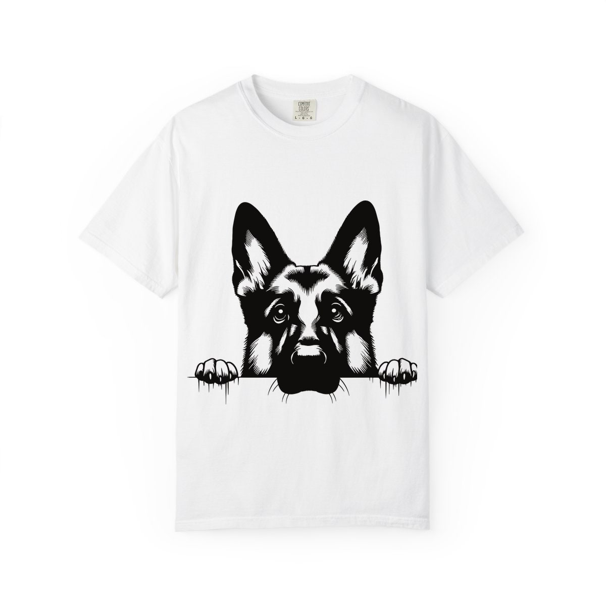 Peeking German Shepherd Comfort Colors Tee